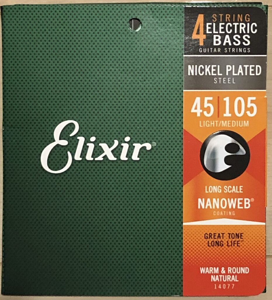 ベース弦分析⑥】ELIXIR NANOWEB Nickel Light Medium(045～105） -